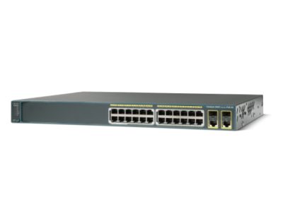 WS-C2960+24PC-S CISCO Catalyst C2960-Plus 24 Ports Manageable Layer 2 Network Switch with PoE