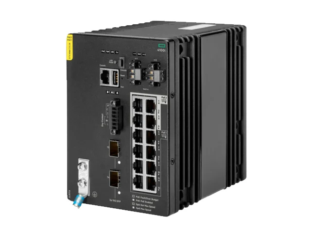 JL817A HPE Aruba Networking CX 4100i PoE Enabled DIN Mount Switch by D-ziner.com, LLC